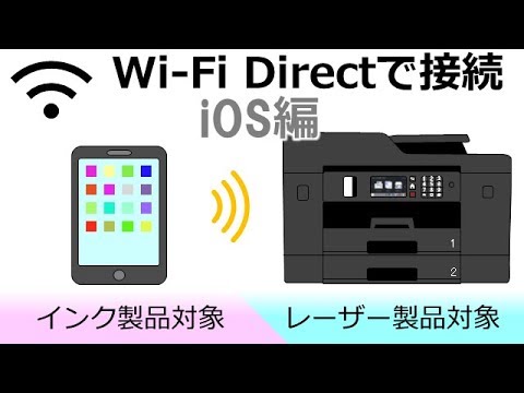 Wi-Fi Directで複合機とスマートフォンを接続する(iOS編)