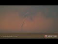 storm chasers michael laca, jim leonard, linda kitchen, kathy velasquez, ray walker, eric baker, max hagen and mike ratliff intercepted a cyclic supercell thunderstorm that produced a classic 'elephant trunk' tornado in lane county, kansas to the west-northwest of dighton. the full life-cycle of the tornado is captured within this clip. 

this cell was part of a complex of tornadic thunderstorms that also produced the widely photographed quinter, kansas tornadic family, as it moved northward from this location.