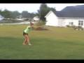 Full Twist Tumbling Back Handspring - in the grass / yard