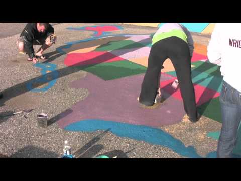 how to paint us map on playground