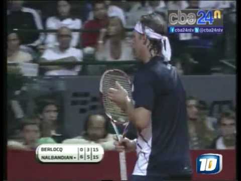 CANAL 10 - cba24n - ATP BS AS - NALBANDIAN VENCIO A BERLOCQ por 6-0 y 6-3