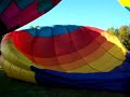 Hot Air Balloon Launch, windy conditions