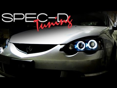 SPECDTUNING INSTALLATION VIDEO: 2002-2004 ACURA RSX PROJECTOR HEAD LIGHTS