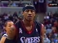 allen iverson 34pts vs michael jordan 30pts 01/02 season nba