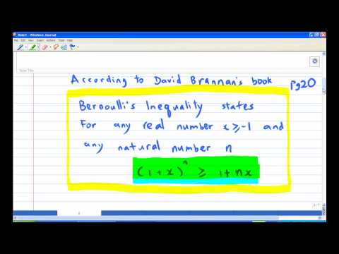 how to prove bernoulli's inequality
