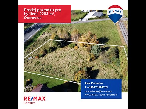 Video Prodej stavební pozemek 2 203 m2, Ostravice
