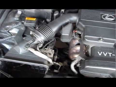 lexus is300 changing spark plugs and intake valve gasket part1