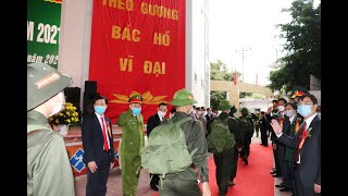 Lễ giao nhận quân TP Uông Bí năm 2021: Trang trọng, ngắn gọn và an toàn
