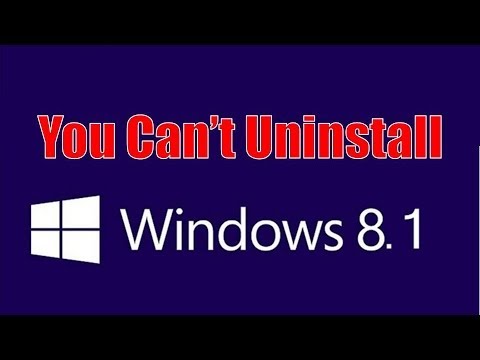how to remove update windows 8.1