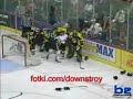 Providence Bruins and Rockford Icehogs brawl
