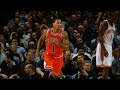 derrick rose attacked the rim relentlessly at msg and had some spectacular finishes in the lane.