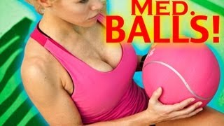 Hot Pink Medicine Ball Workout
