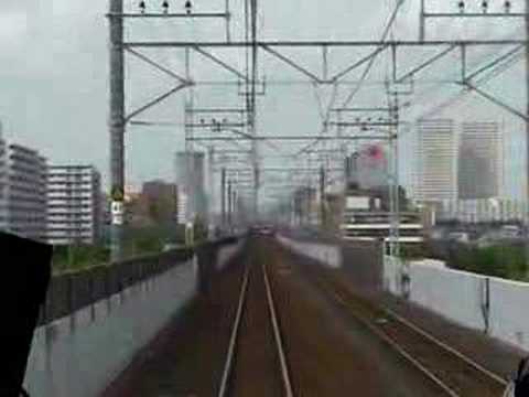 ＪＲ京葉線前面車窓舞浜→新浦安