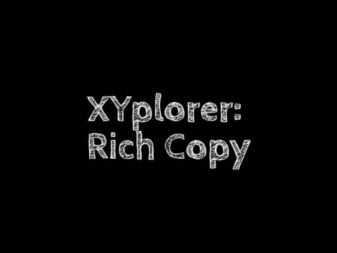 XYplorer Rich Copy