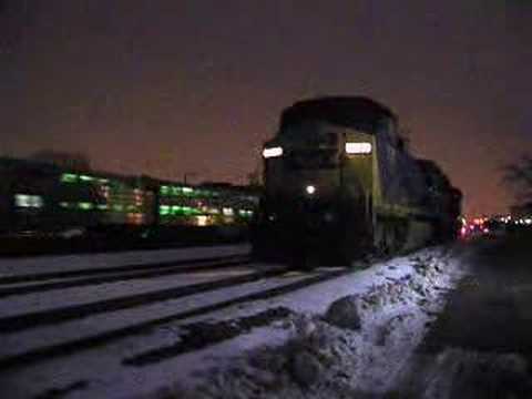 CSX Railroad Engine 7755 ready to go at a moment#39;s notice. The video of the powerful engines was taken at dusk. Sodium vapor lights from Chicago reflect a Lycoming Xr 7755. CSX Railroad Engine 7755 ready to go at a moment#39;s notice. The video of the powerful engines was taken at dusk. Sodium vapor lights from Chicago reflect a