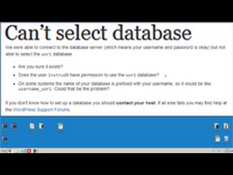 how to name a wordpress database