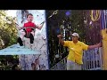 mason on bungee trampoline