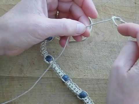 how to fasten hemp bracelet