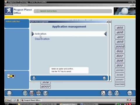 How to activate Peugeot Planet PP2000 / Lexia.