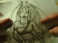 Heavenly Sword - PS3 - Nariko Drawing Sketch