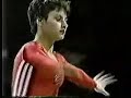 Women's Artistic Gymnastics Olympic ChampionsSeoul 1988Team competitionSoviet Union:Svetlana Baitova, Svetlana Boginskaya, Natalia Laschenova, Elena Shevchenko, Elena Shushunova, Olga StrazhevaCompulsories: 197,325Floor: 49,250Baitova 9,700 (lowest), Shevchenko 9,775, Strazheva 9,775, Boginskaya 9,900, Laschenova 9,900, Shushunova 9,900Vault: 49,475Baitova 9,800 (lowest), Shevchenko 9,800 (lowest), Strazheva 9,875, Boginskaya 9,900, Laschenova 9,900, Shushunova 10,0Bars: 49,350Shevchenko 9,675 (lowest), Baitova 9,800, Laschenova 9,800, Strazheva 9,900, Boginskaya 9,925, Shushunova 9,925Beam: 49,250Shevchenko 9,750 (lowest), Baitova 9,800, Laschenova 9,750 (lowest), Boginskaya 9,900, Shushunova 9,900, Strazheva 9,900Optionals:198,150Vault: 49,675Baitova 9,825 (lowest), Shevchenko 9,900, Strazheva 9,900, Laschenova 9,900, Boginskaya 9,975, Shushunova 10,0Bars: 49,575Shevchenko 9,800 (lowest), Baitova 9,875, Lashenova 9,875, Strazheva 9,925, Boginskaya 9,900, Shushunova 10,0Beam: 49,500Shevchenko 9,800, Baitova 9,900, Laschenova 9,875, Boginskaya 9,975, Shushunova 9,900, Strazheva 8,900 (lowest)Floor: 49,400Baitova 9,725, Shevchenko 9,850, Laschenova 9,900, Bogiskaya 9,925, Shushunova 10,0Total: 395,475