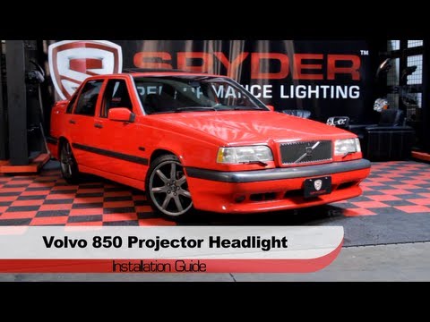 Spyder Auto Installation: 1993-97 Volvo 850 Projector Halo Headlights