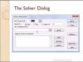 Using the Solver in Excel