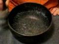 tibetian singing bowl, water inside