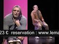 jeudi 22 janvier 2009 
� 20h30 
le majestic firminy
23?

wwww.lemajestic.fr - 04 77 56 01 22

la suite des aventures de la maria bodin & de son fils christian.de et avec vincent dubois et jean-christian fraiscinet musique de herv� devolder, 

apr�s 50 ans pass�s dans les jupons de sa m�re, christian bodin a enfin trouv� chaussure � son pied, en la personne de claudine, sa voisine, la cantini�re de l'�cole du village.sit�t mari�s, le jeune couple s'installe chez la m�re de christian, maria bodin, 87 ans, le quart de ses dents et un caract�re en acier tremp�...tout va pour le mieux dans le meilleur des mondes, jusqu'au jour o� claudine, lasse de la vie � la campagne et surtout de la cohabitation �touffante avec sa terrible belle-m�re, d�cide d'entra�ner son mari christian a paris pour une nouvelle vie...maria, se sentant trahie, se fache � mort avec son unique fils...cinq ann�es ont pass� lorsque christian d�cide de renouer avec sa m�re par le biais d'une �mission t�l�vis�e: