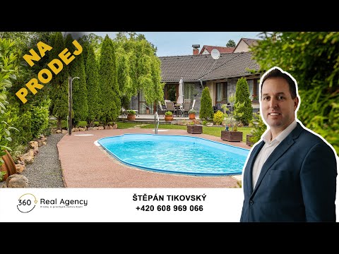 Video 5+kk | terasa | dvojgaráž | bazén – Klínec u Prahy.