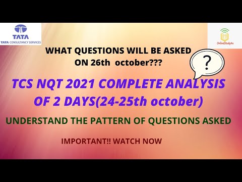 TCS NQT 2021 complete analysis | TCS nqt questions