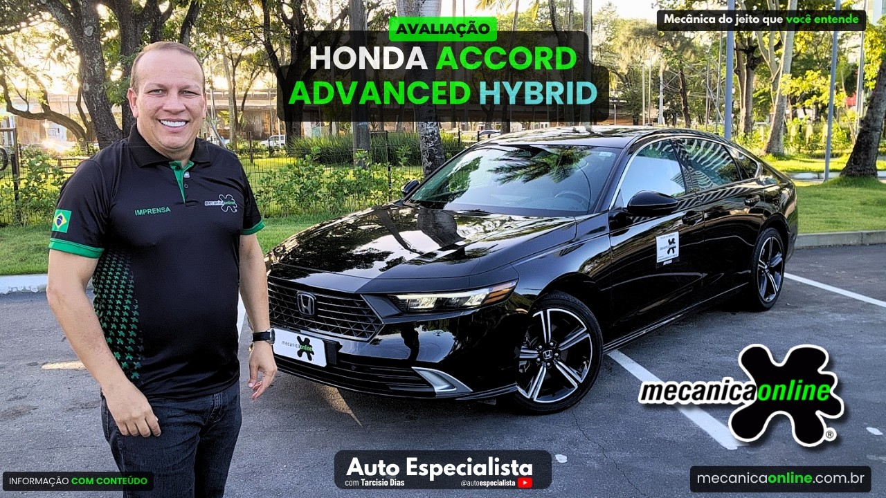 Honda Accord Advanced Hybrid: O sedã de luxo com eficiência de carro popular