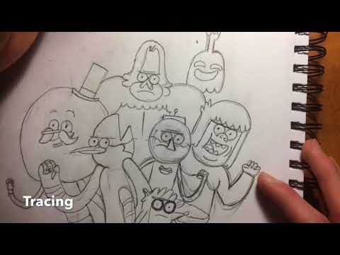 video-linktoworks-Drawing Regular show characters - YouTube
