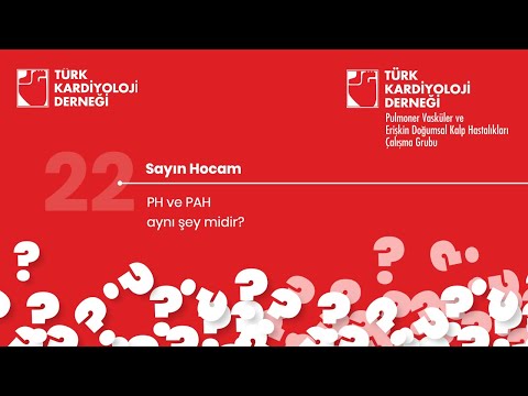 TKD - Soru 22: Pulmoner Hipertansiyon ve Pulmoner Arteriyel Hipertansiyon Aynı Şey Midir? - 2021.05.05