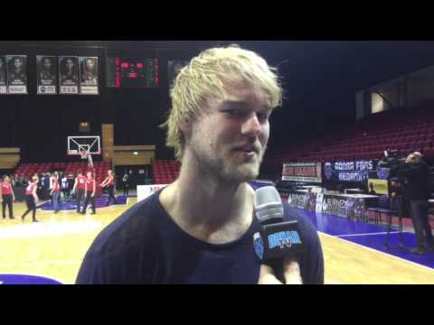 Bas Veenstra en vrije worpen Donar TV 20 februari 2016