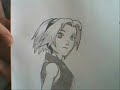 Dessin manga Sakura shippuuden