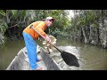 the grandfather, sacario, sets the net for some piranhas and hopefully some catfish