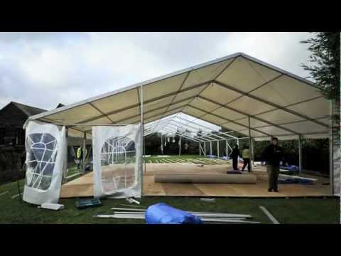 marquee - A nice little tome-lapse of us building a 40' x 120' marquee. Thanks to Jonathan Ryan for the photography.