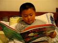 Nicholas read Froggy book