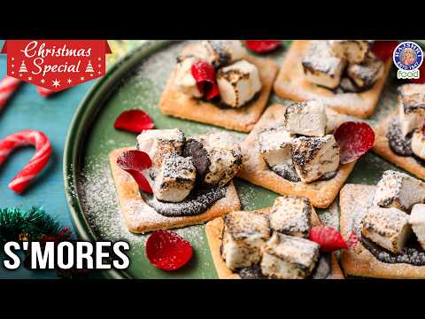 S’mores Easy Dessert Recipe | Quick & Easy Christmas S’mores At Home | Chef Varun