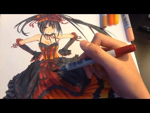 how to draw kurumi tokisaki