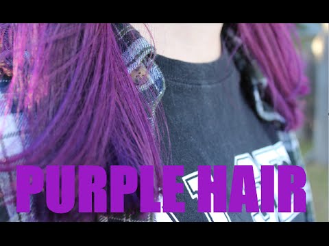 how to dye your hair to purple