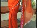 Orange Pure Georgette Bandhej Saree with Blouse