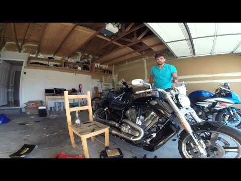 how to change oil on harley v rod