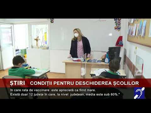Condiții pentru redeschiderea școlilor