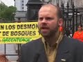 Greenpeace y una accion contra los desmontes