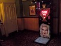 Harvey kicks the punch machine... well neally!!!