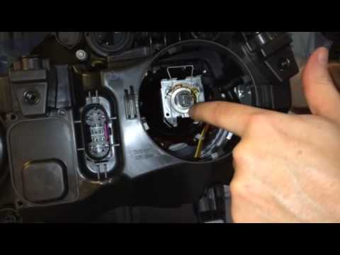 Headlight bulb replacement  in a Mercedes GLK350