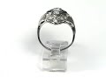 Platinum Diamond Sapphire Cocktail Ring PDS22R