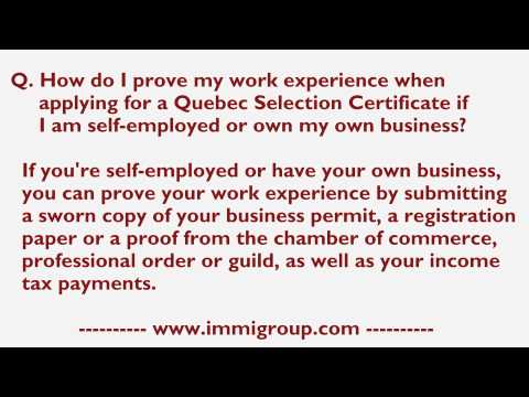 how to prove employment when self employed